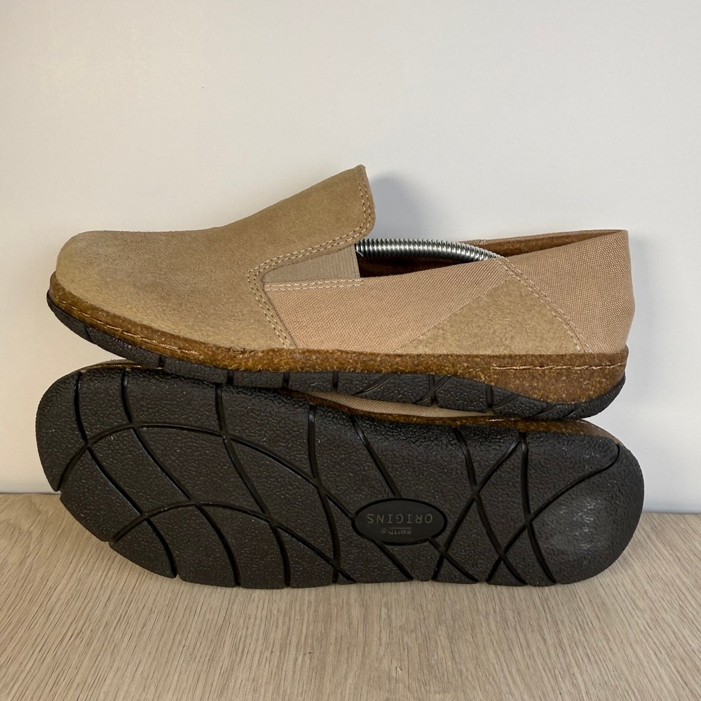 Earth Origins Essential Erica Wheat Suede Slip On Loafer Womens 8.5 M BDMK102021